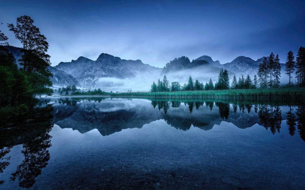Lake Almsee In Austria