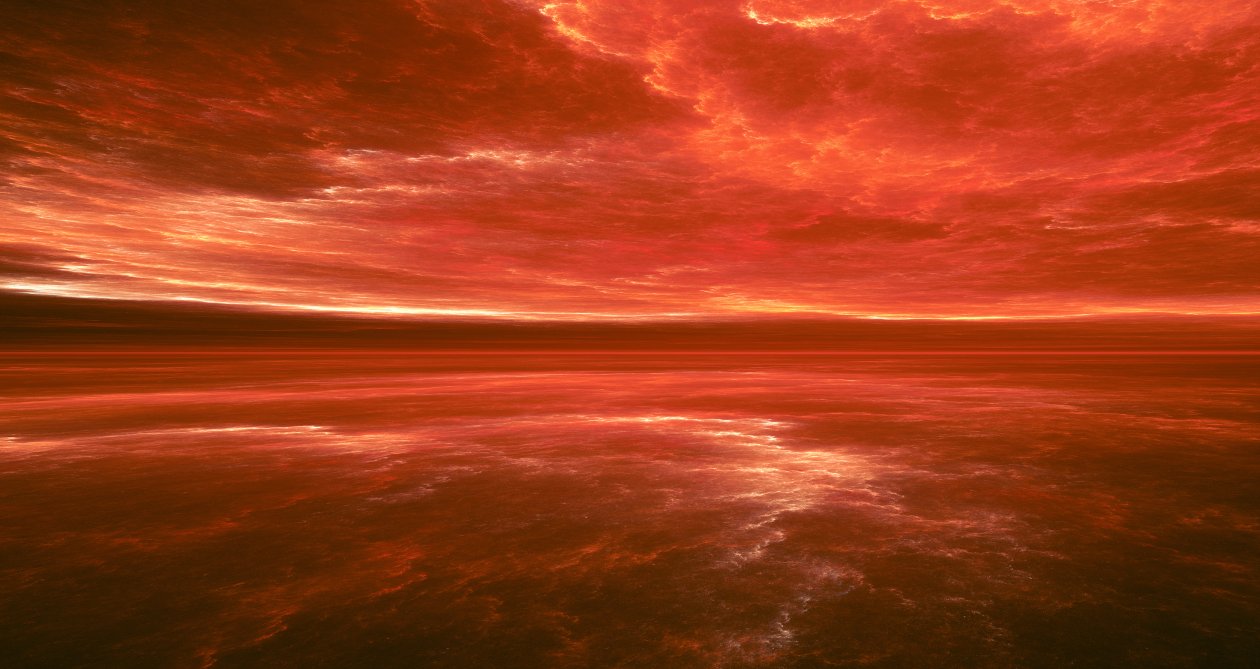 Red Sky Abstract 4k
