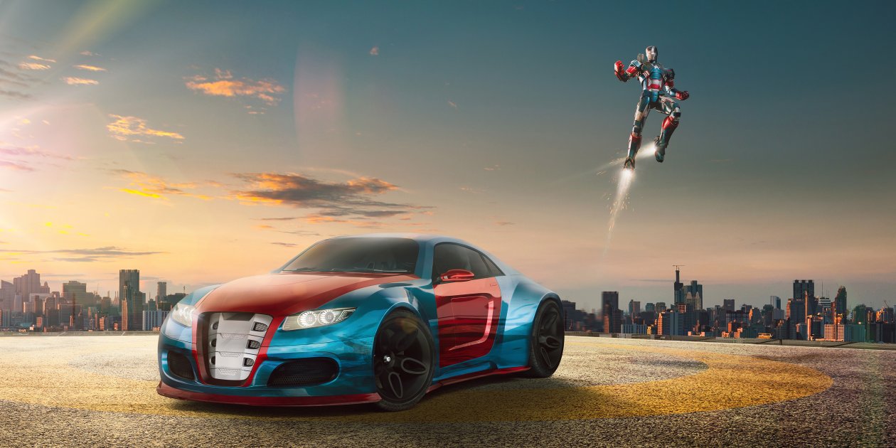 War Machine Car 4k Artwork