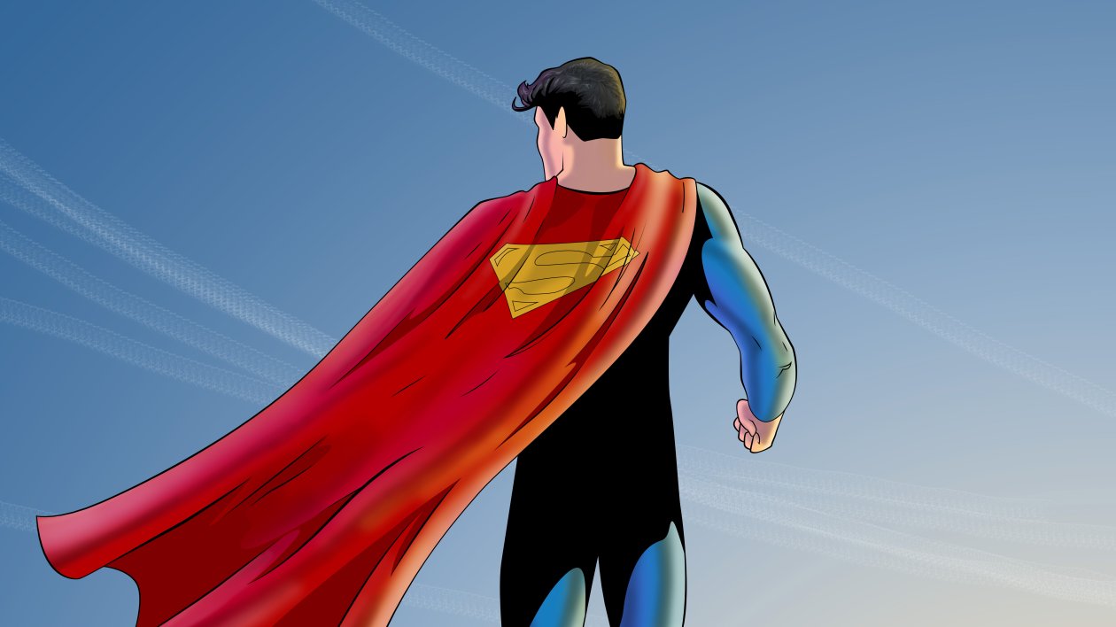 Superman And The Sun Artwork 5k