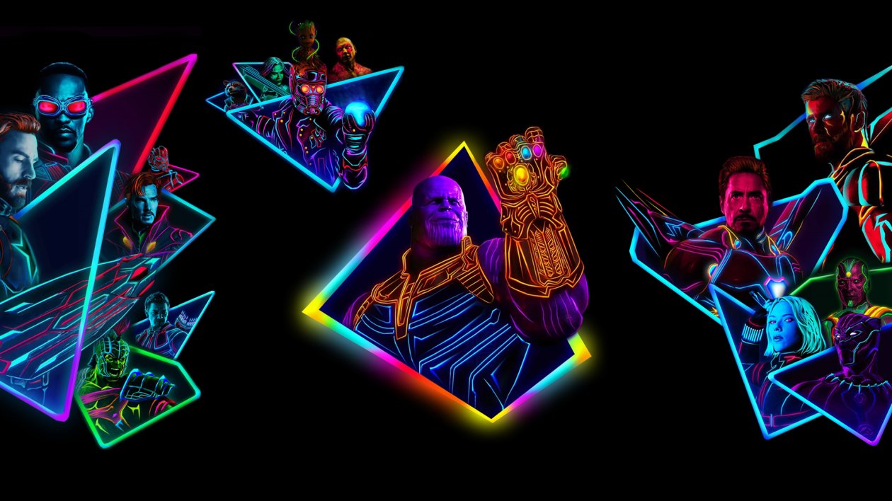 Avengers Infinity War 80S Style Artwork