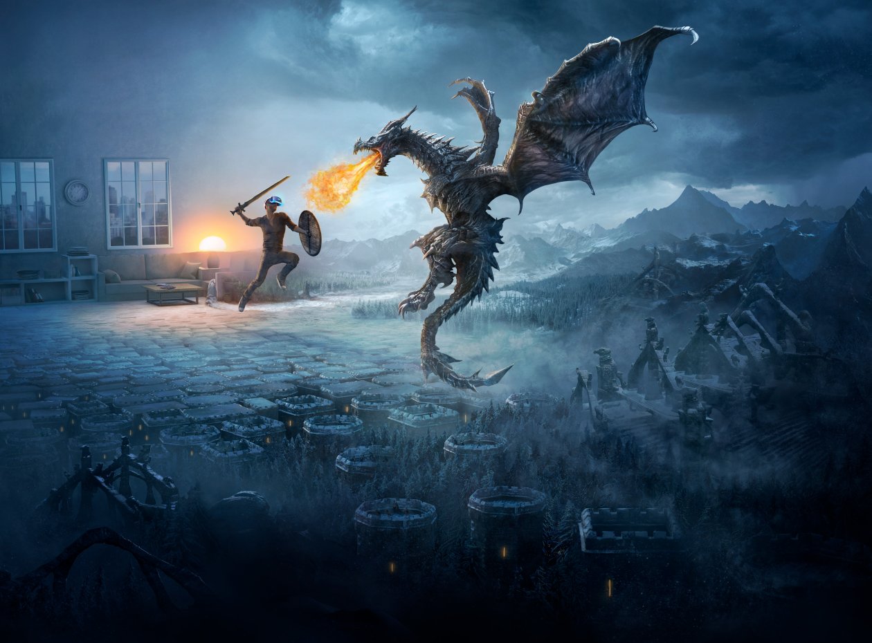 Dragon Vs VR Human