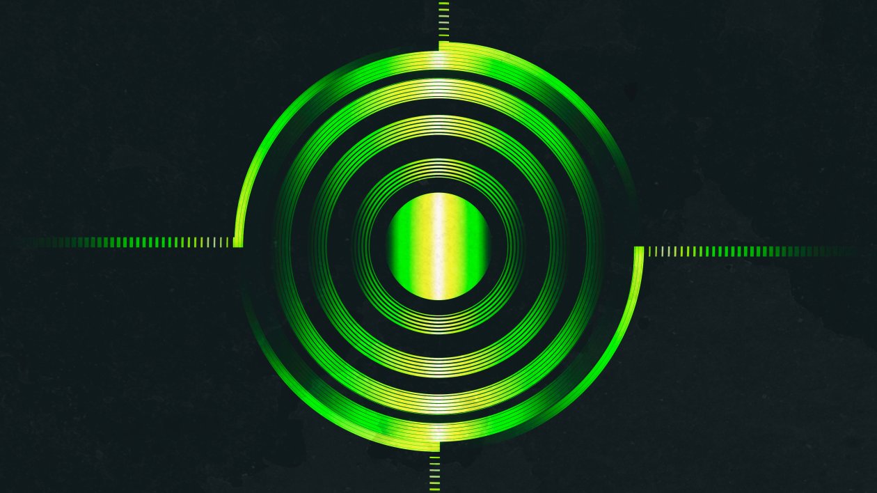 Green Abstract Circle 4k