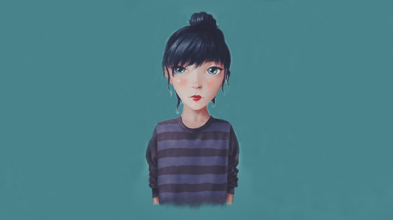 Cute Blue Eyes Artwork
