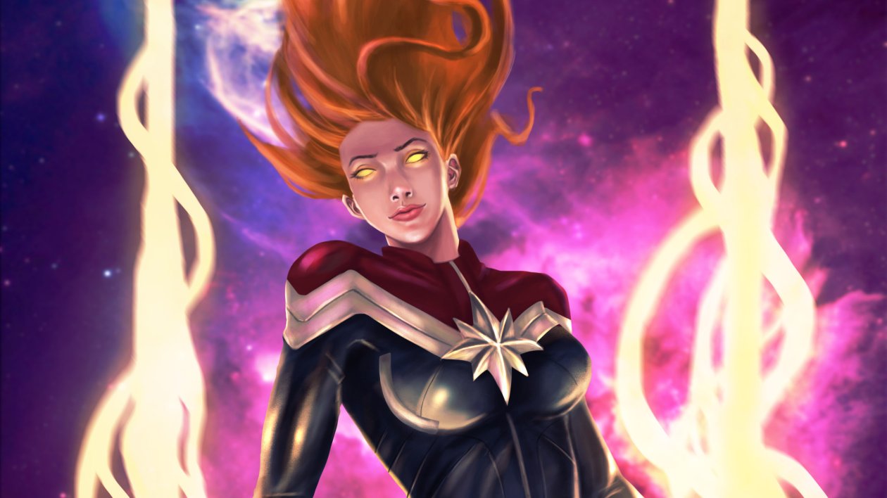 New Captain Marvel Arts