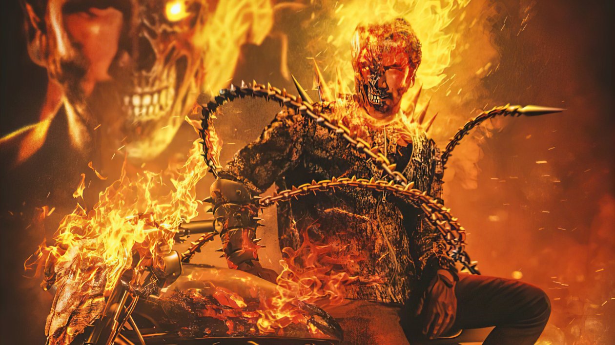 Keanu Reeves As Ghost Rider 4k
