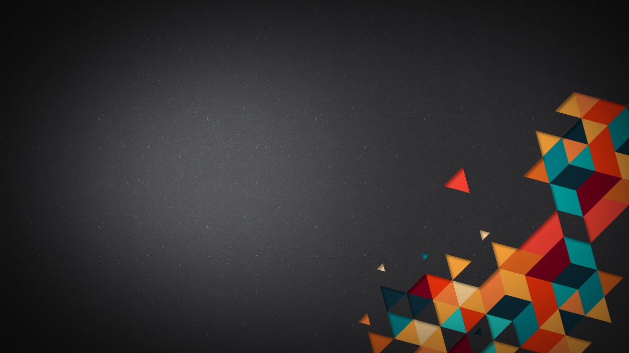 Polygon Shapes Dark 4k