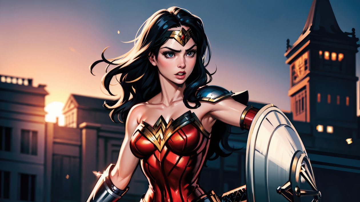 Wonder Woman In City