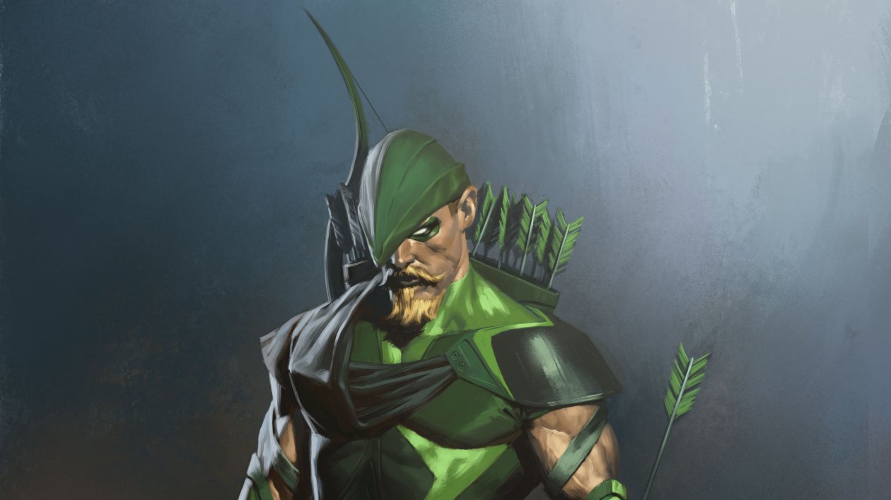 Green Arrow Injustice 2 Art 4k