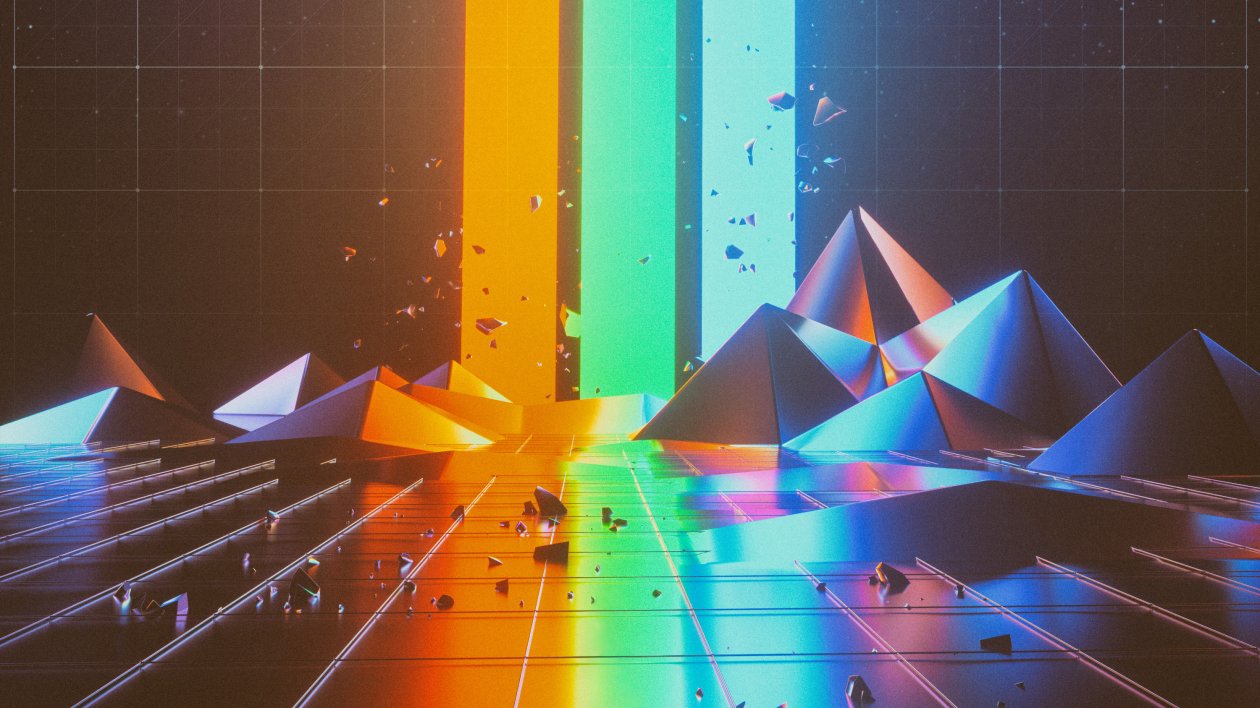 Abstract Triangle Artwork
