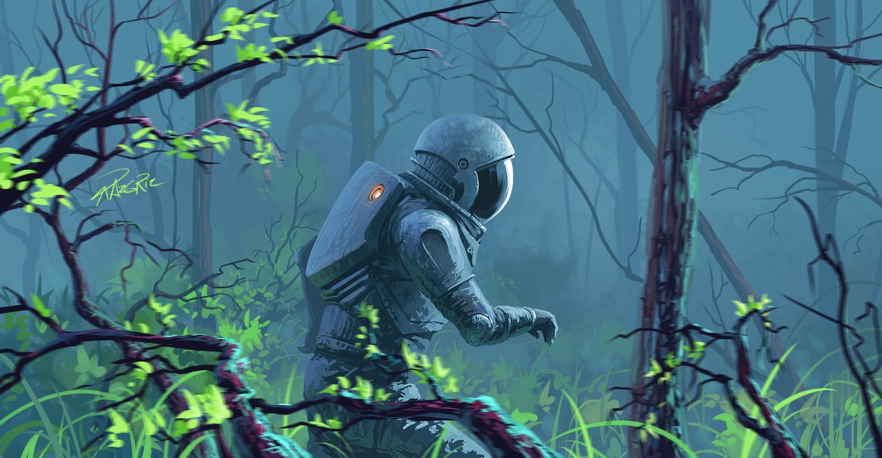 Astronaut Lost In Woods
