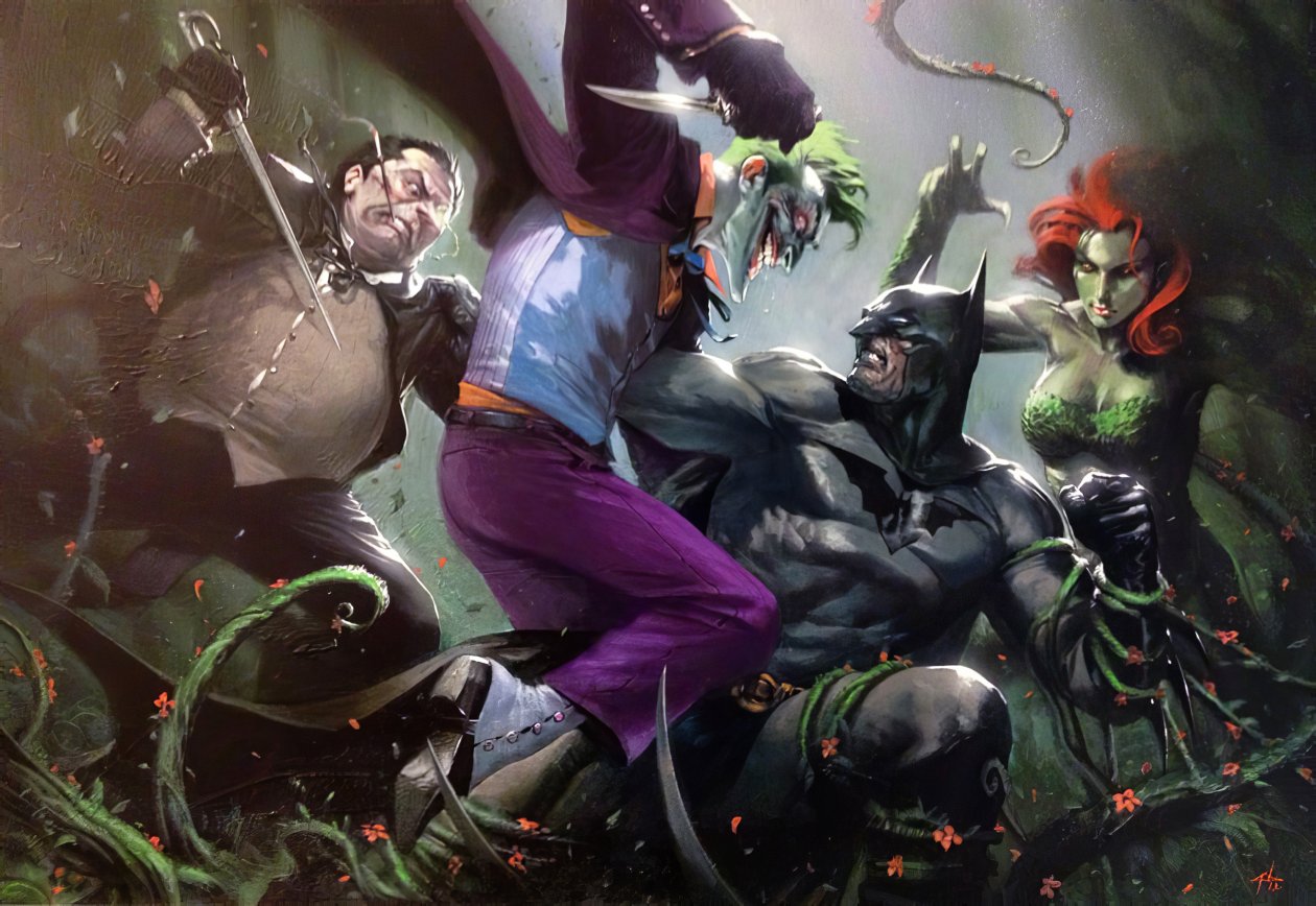 Batman Joker Pinguino Ivy
