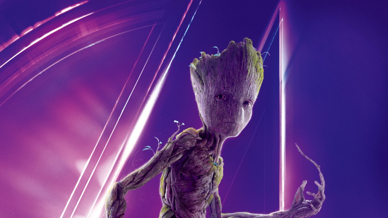 Groot In Avengers Infinity War 8k Poster