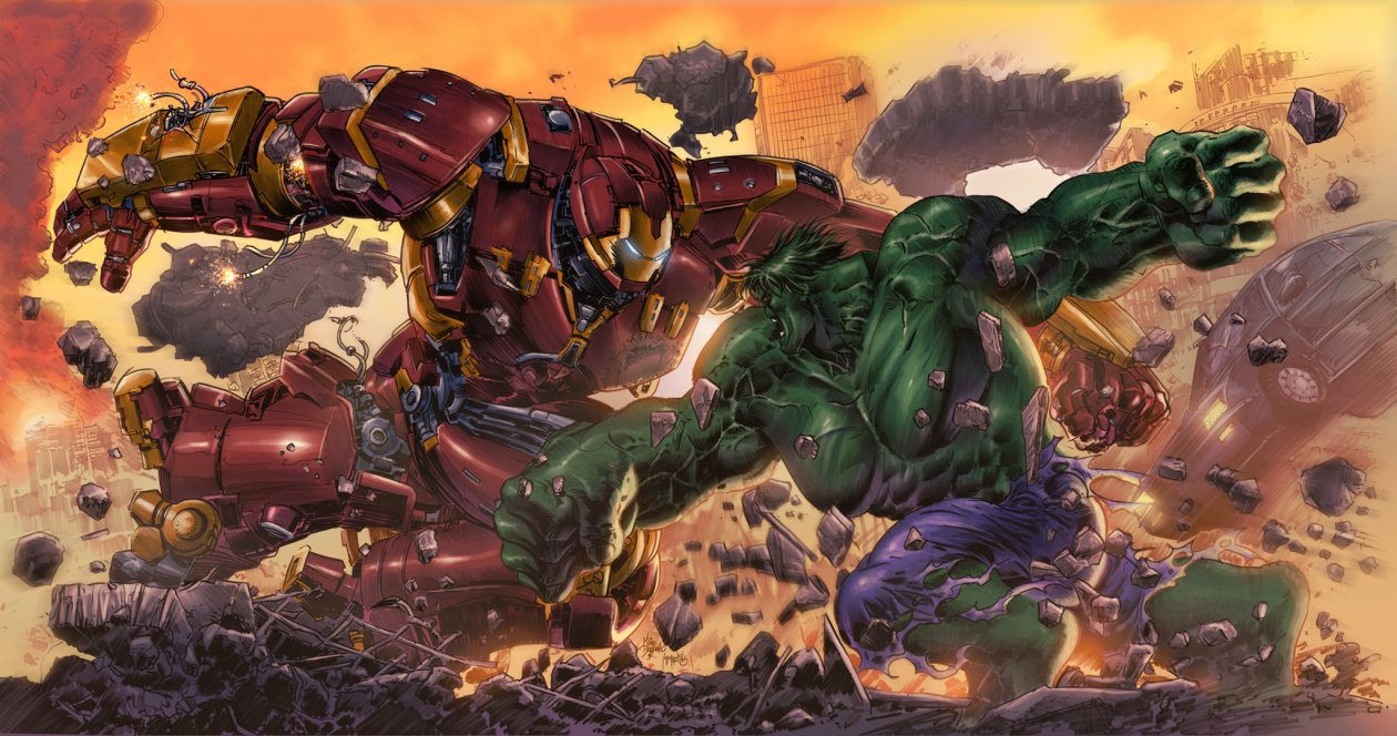 Iron Hulkbuster Vs Hulk
