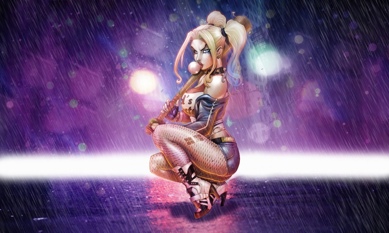 Harley Quinn With Baseball Bat 4k