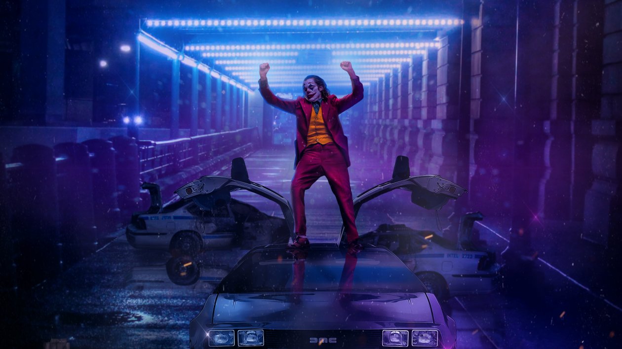 Joker Dancing On DMC DeLorean