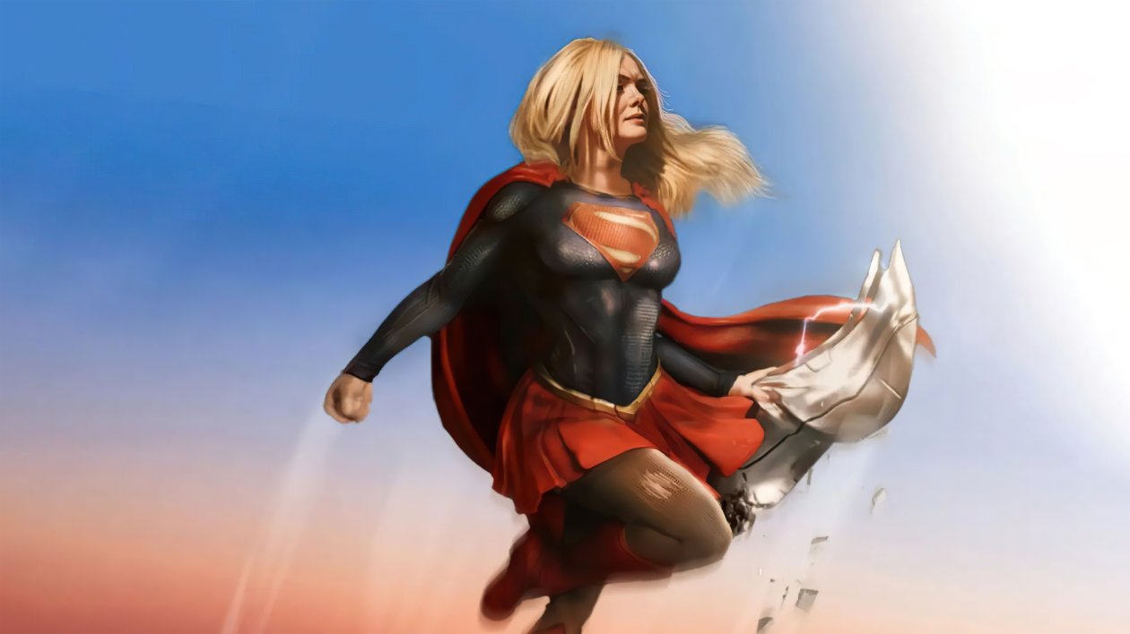 Elle Fanning Concept Art As Supergirl