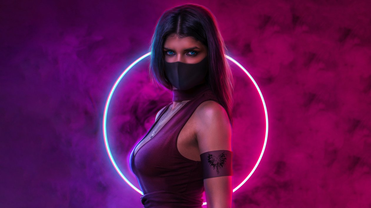 Blue Eye Inked Girl 5k