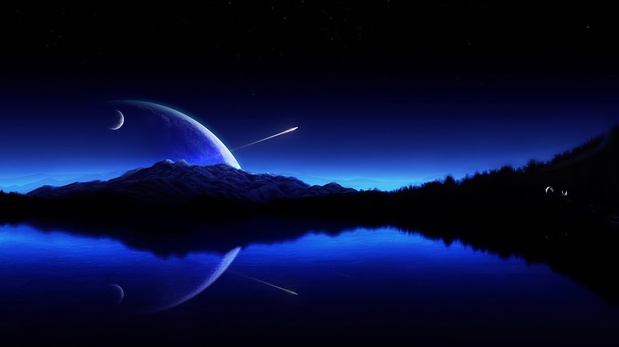 Digital Nature Blue 4k