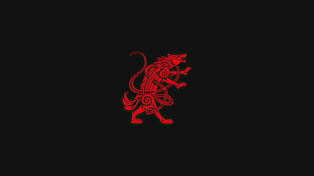 Assassins Creed Valhalla Logo Dark 4k