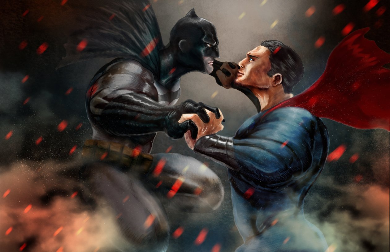 Batman Superman Fight