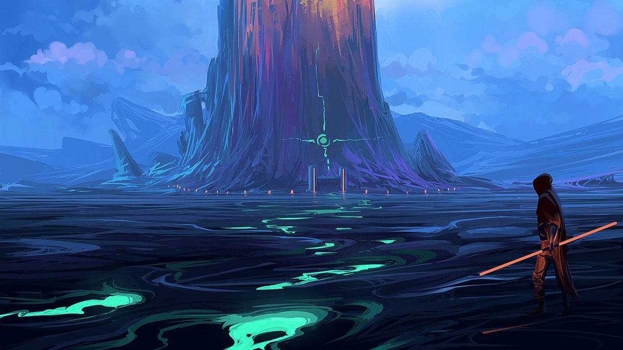 Dusk Scifi Digital Art