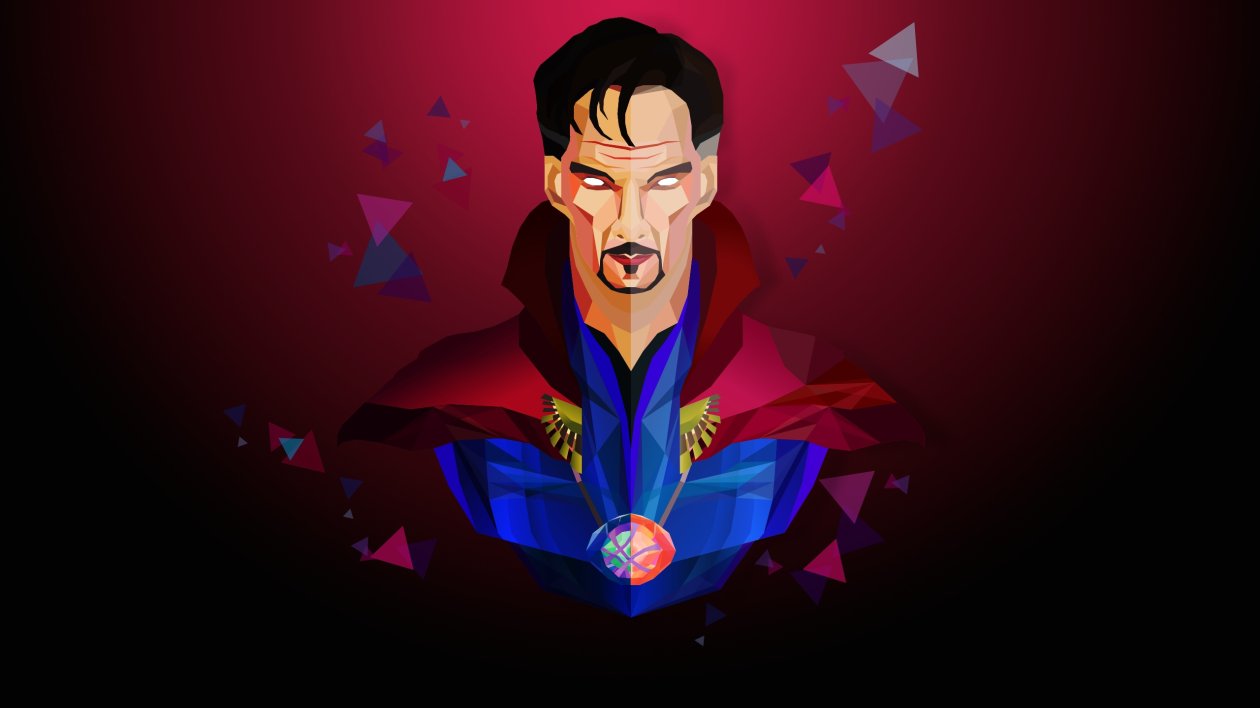 Doctor Strange Low Poly Art