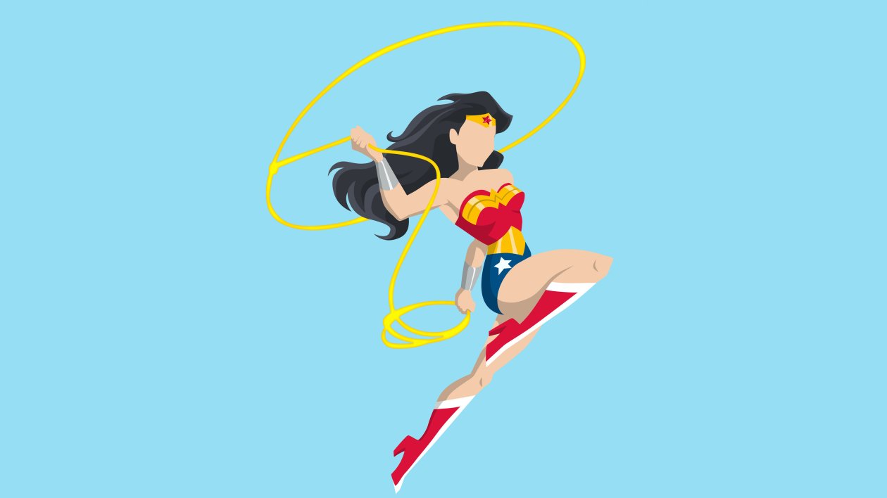 Wonder Woman Vector Style