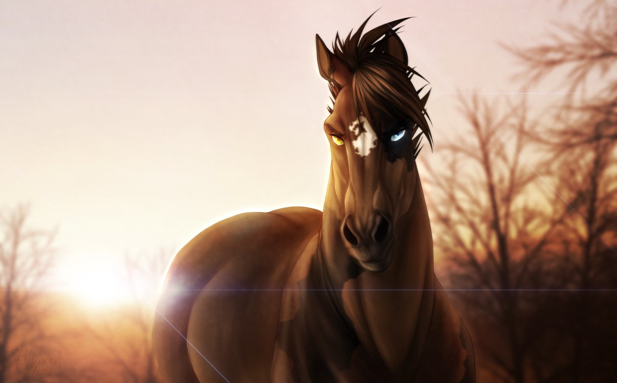 Horse Glowing Eyes