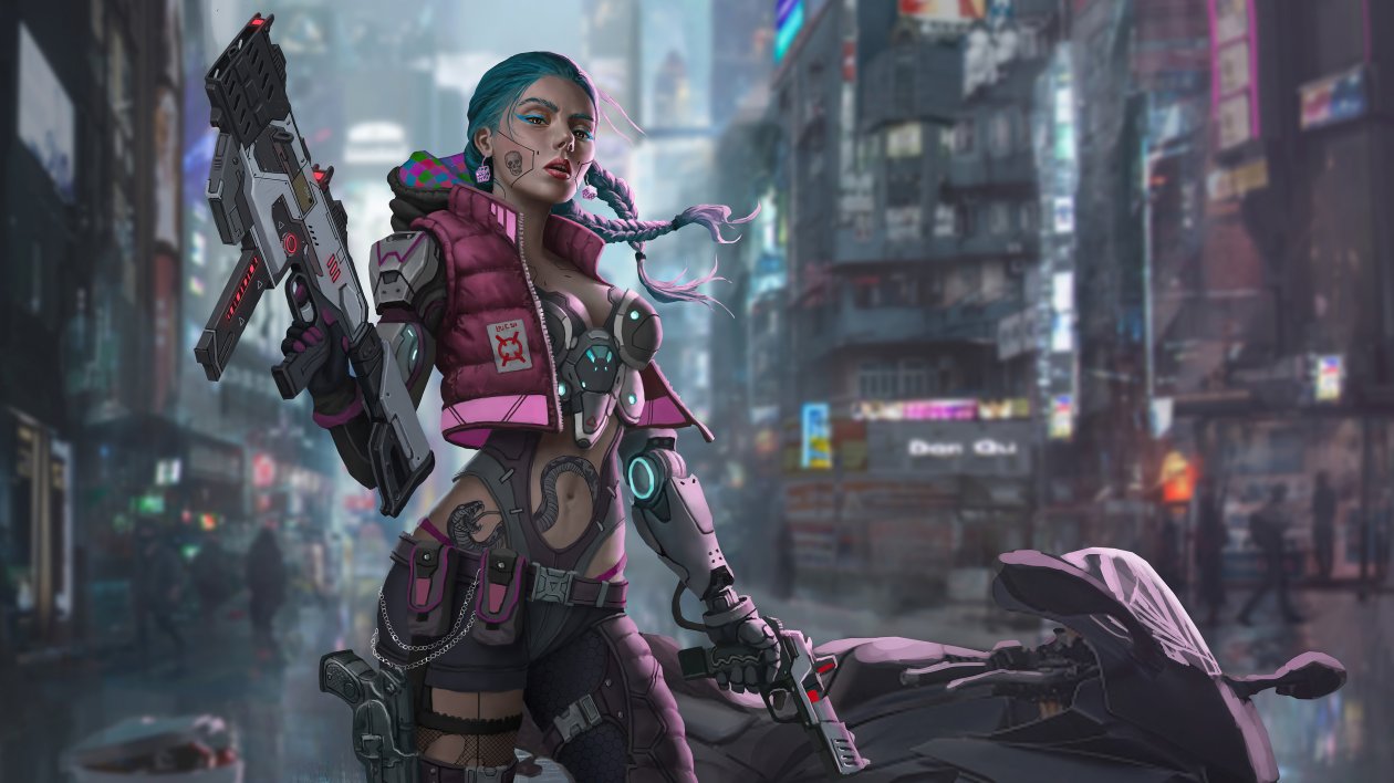 Scifi Girl Biker 5k