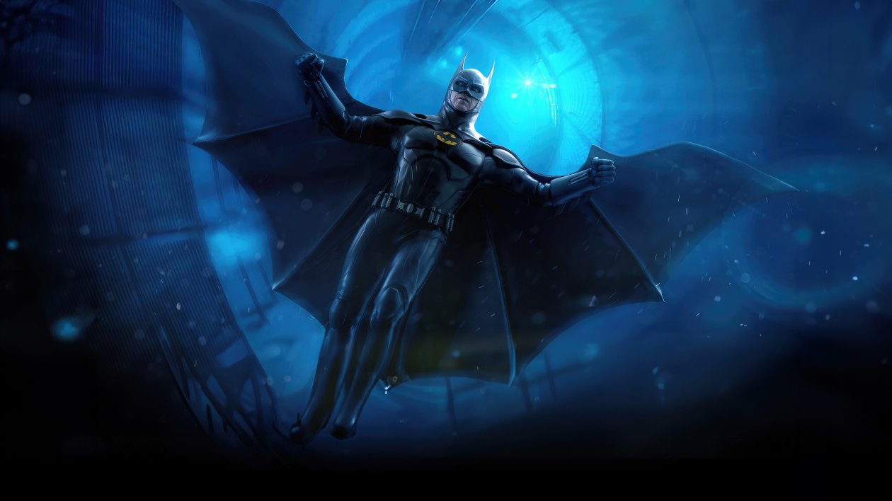 Michael Keaton As Batman In The Flash 2023 5k