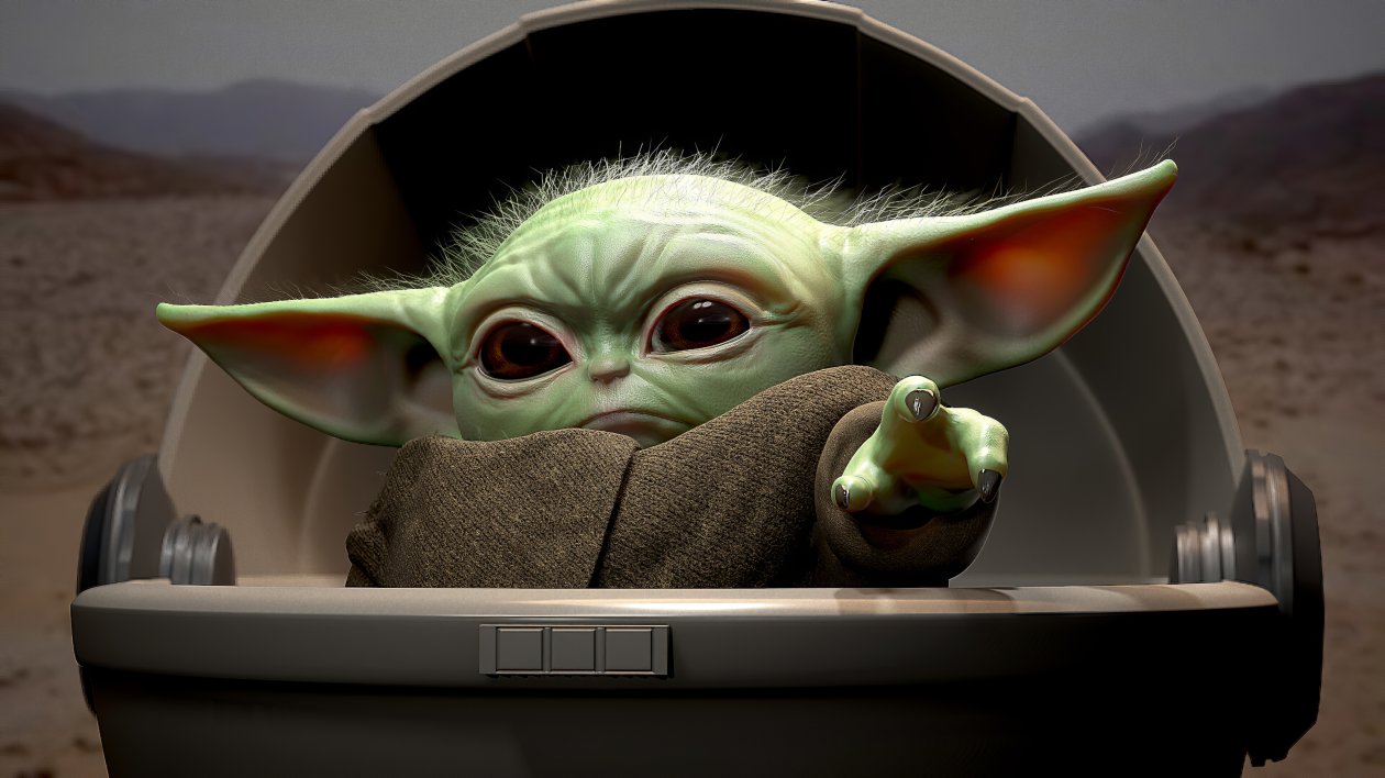 Baby Yoda 4k Art