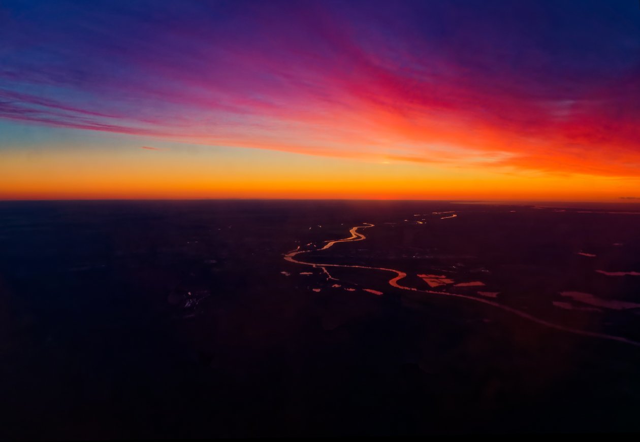 Colorful Horizon Sky 5k