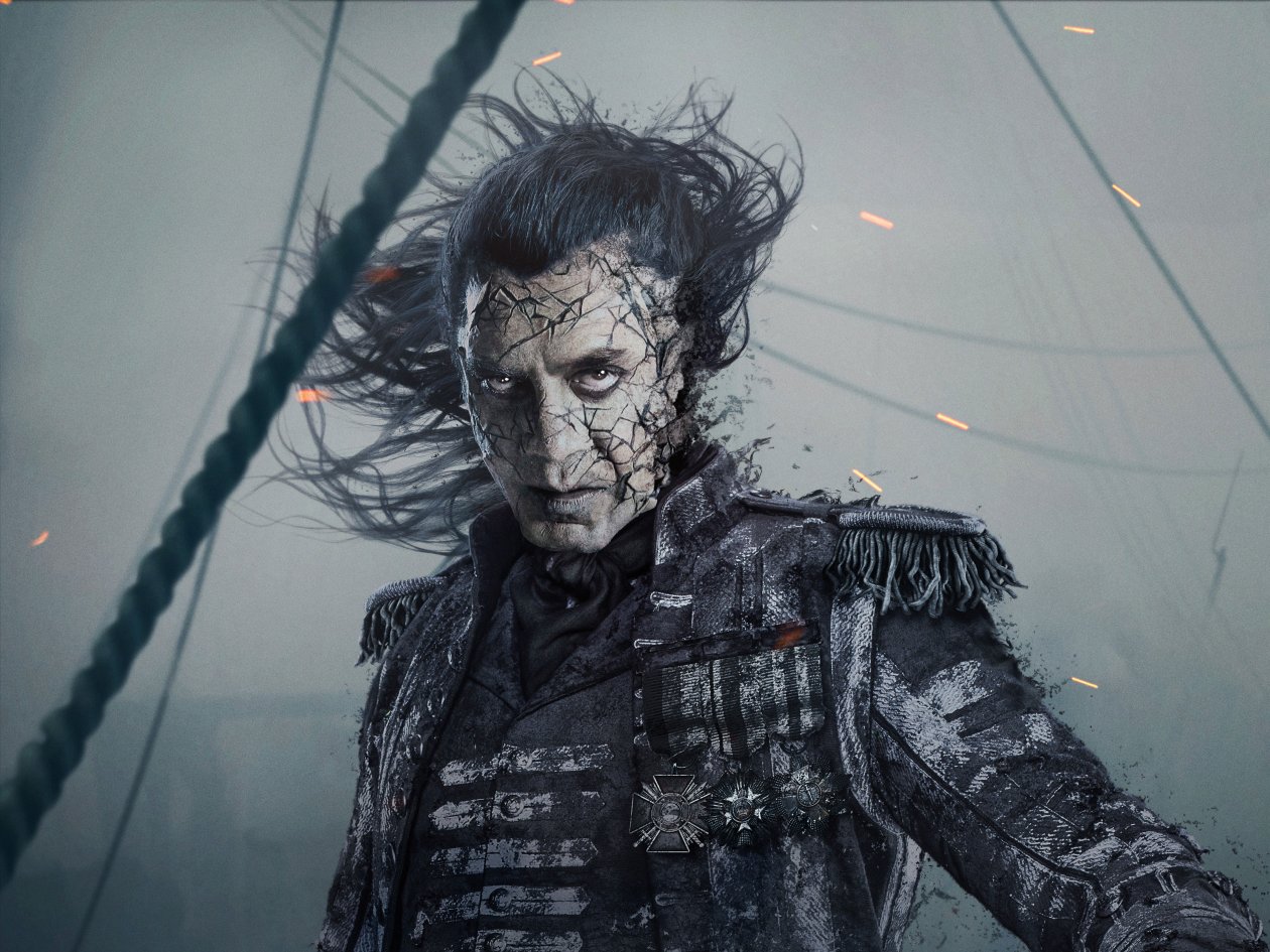 Captain Salaza In Pirates Of The Caribbean Dead Men Tell No Tales Movie 4k