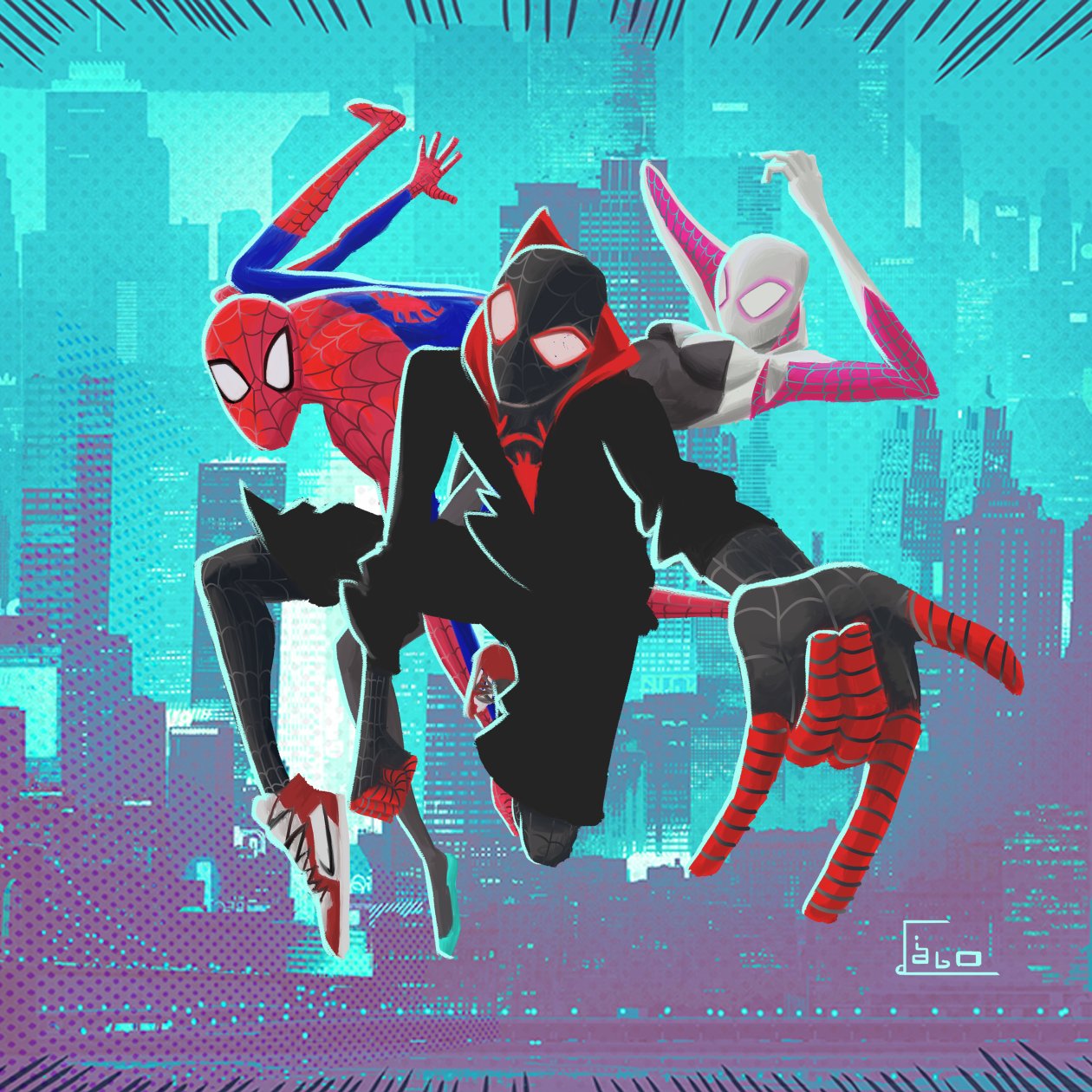 SpiderMan Into The Spider Verse 4k New Artwork