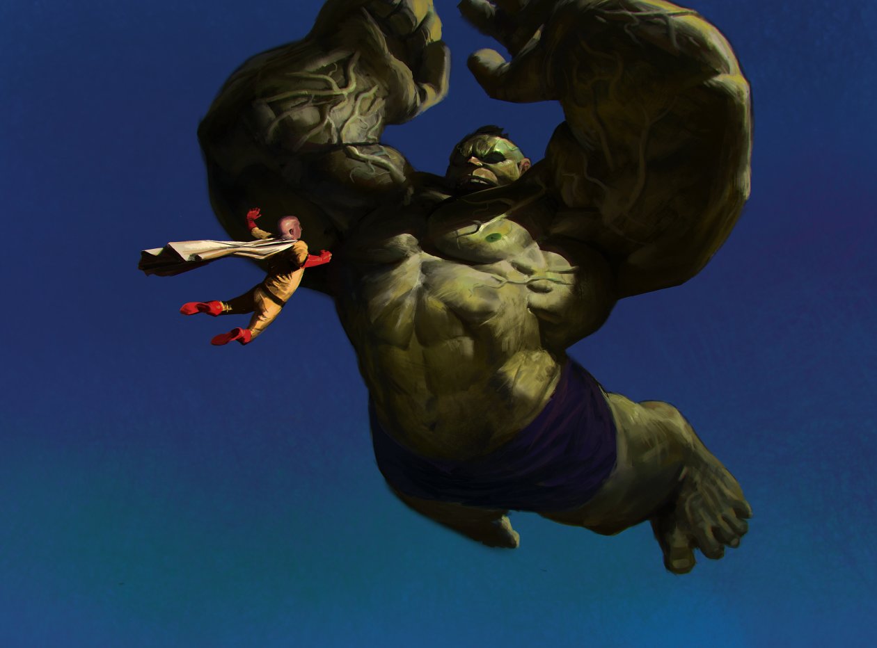 Saitama Vs Hulk
