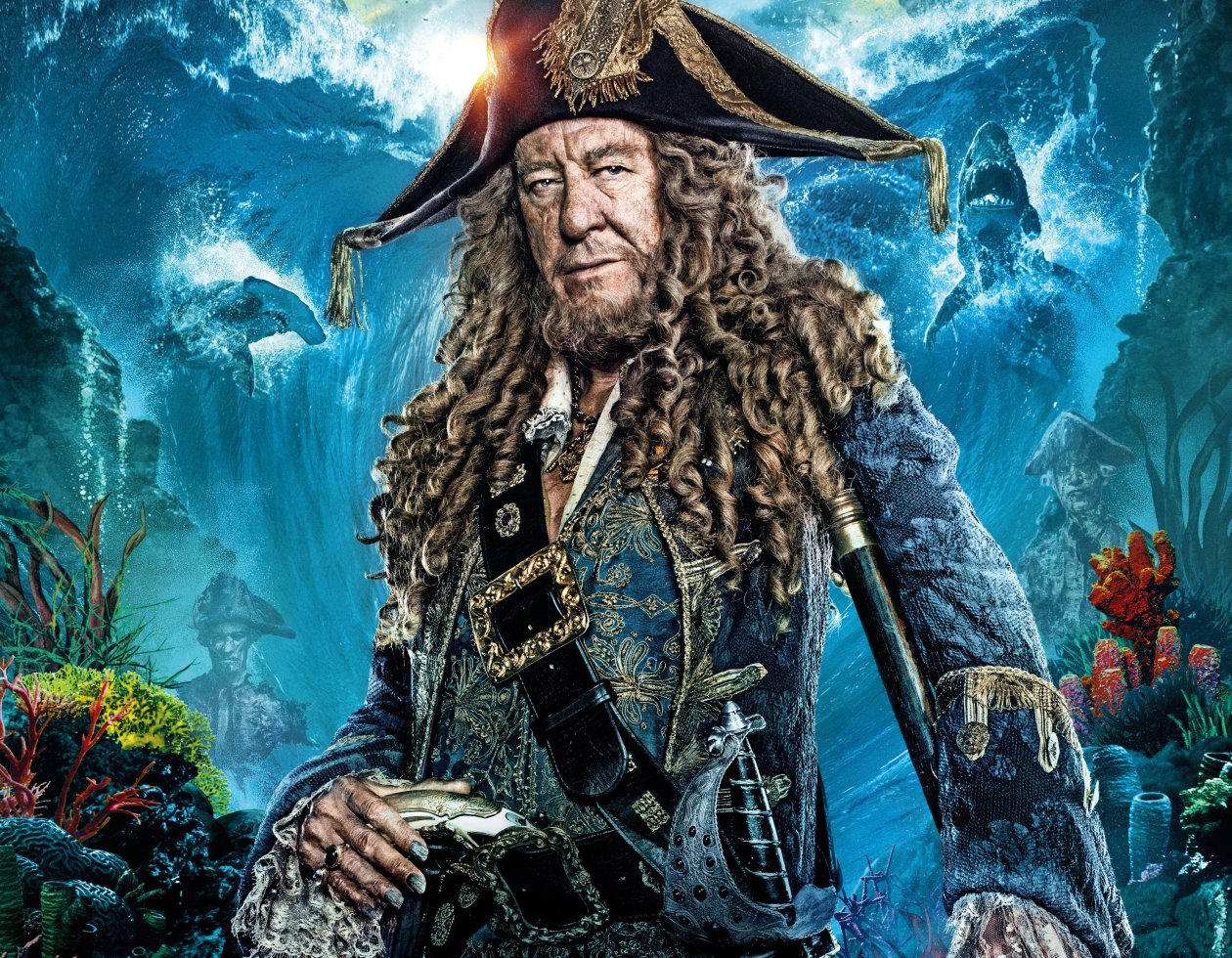 Geoffrey Rush In Pirates Of The Caribbean Dead Men Tell No Tales Movie