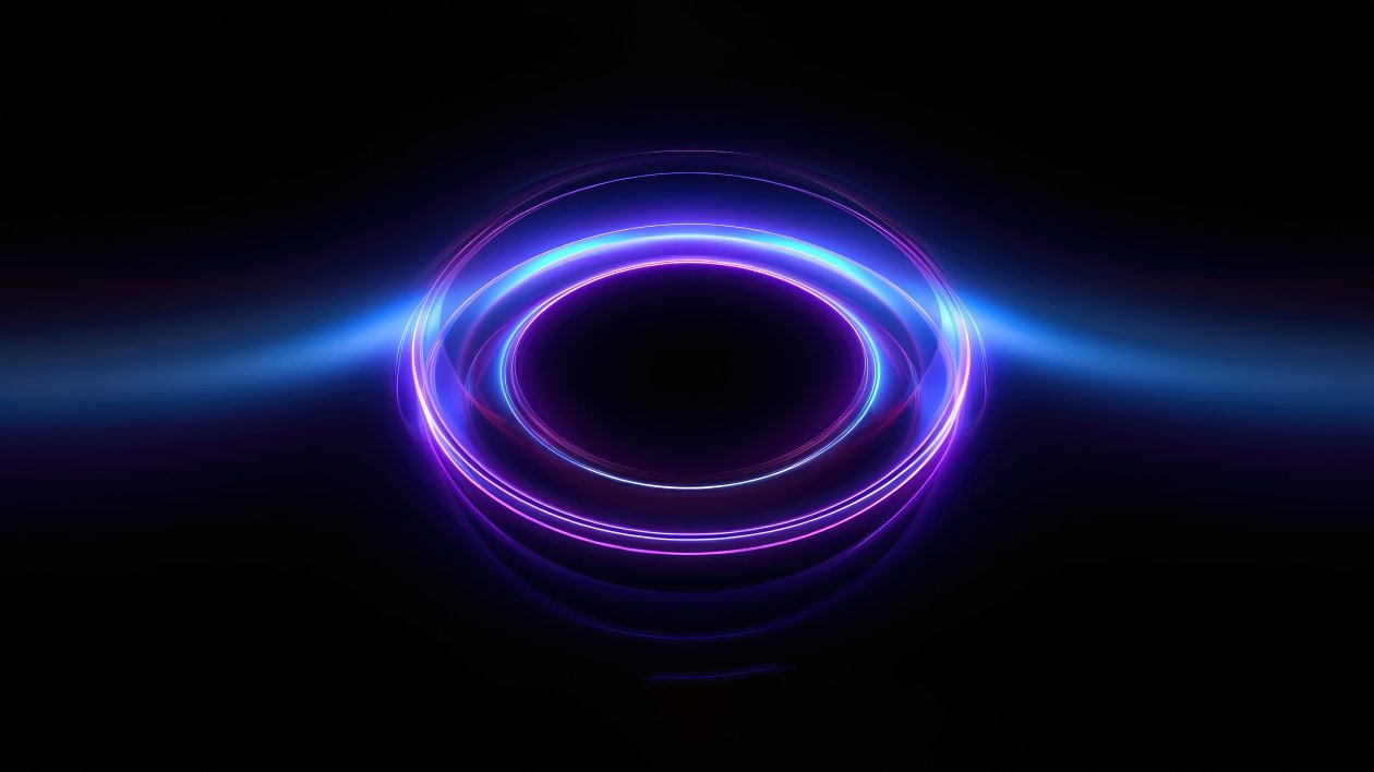 Circle Movement Glow Blue 5k