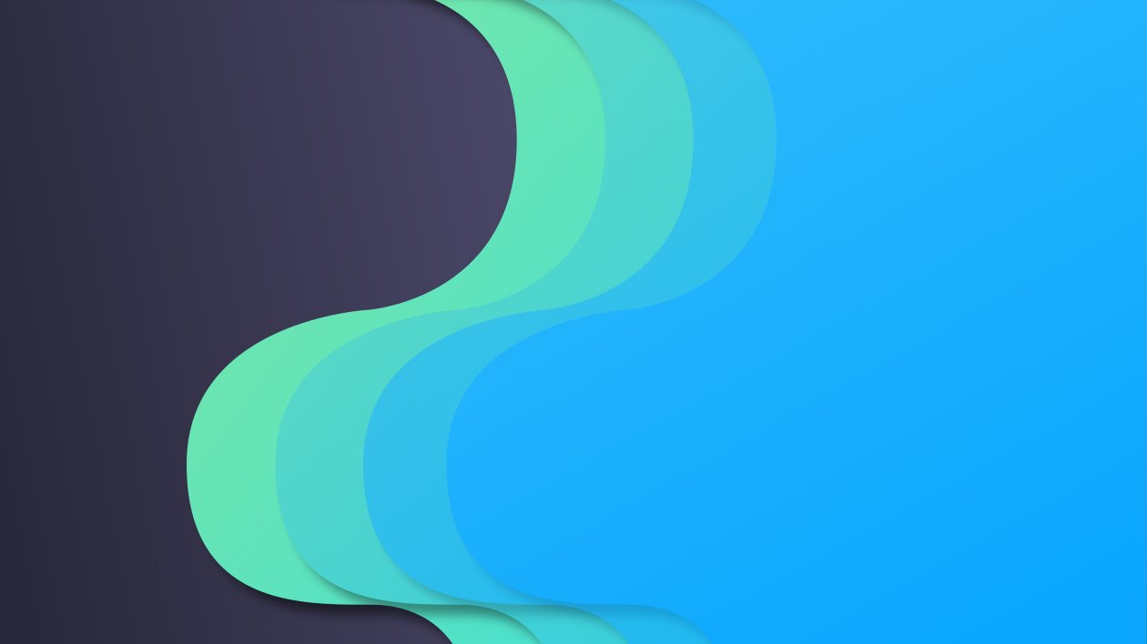 Material Design Flow Blue Green 8k
