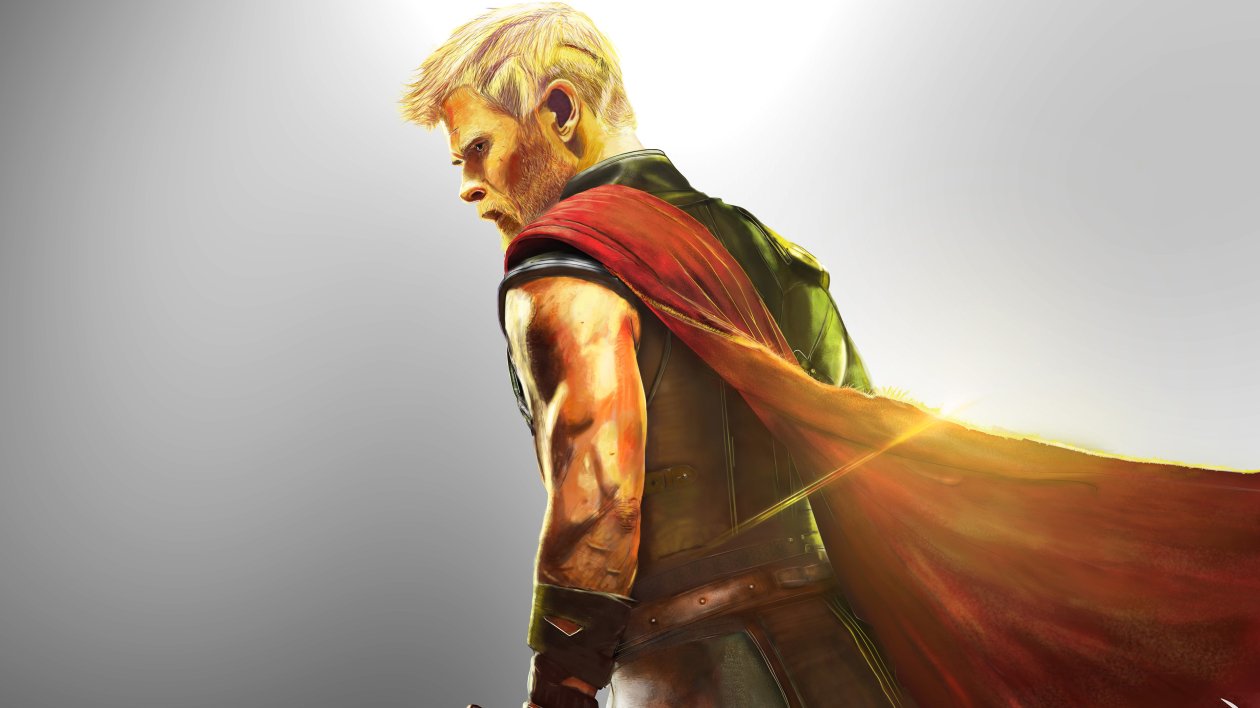 Thor Ragnarok Digital Painting
