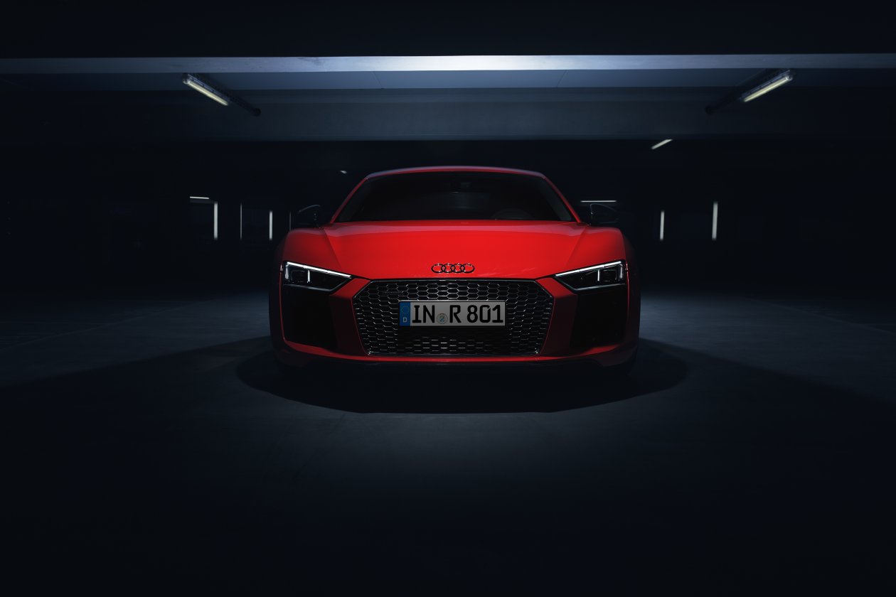 Audi R8 V10 Plus 2018 Front Look 4k