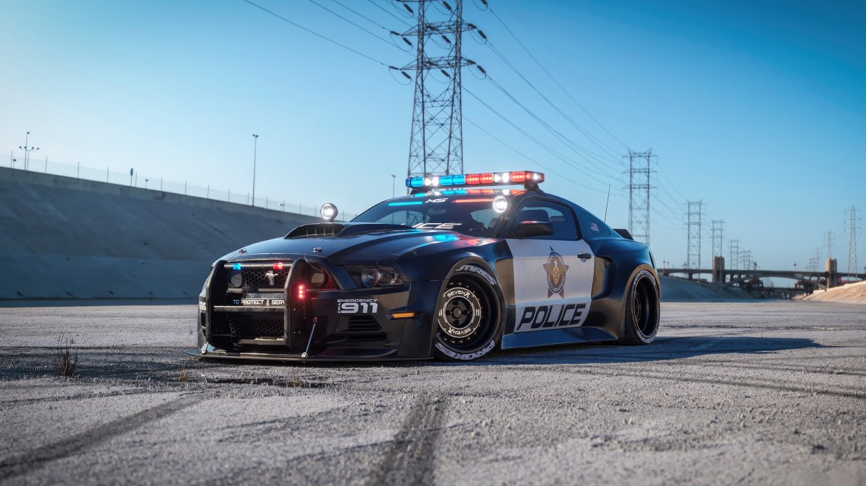 Ford Mustang Police Interceptor Cgi 4k