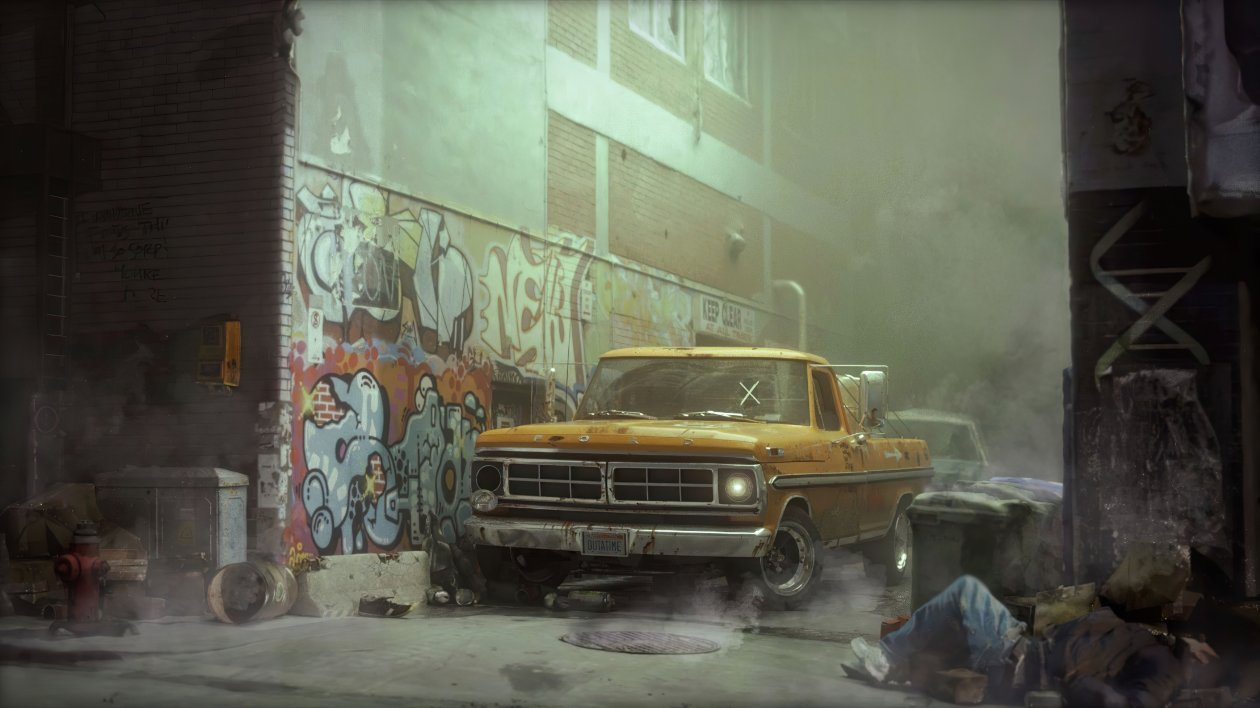 New York Street Abonded Ford 4k