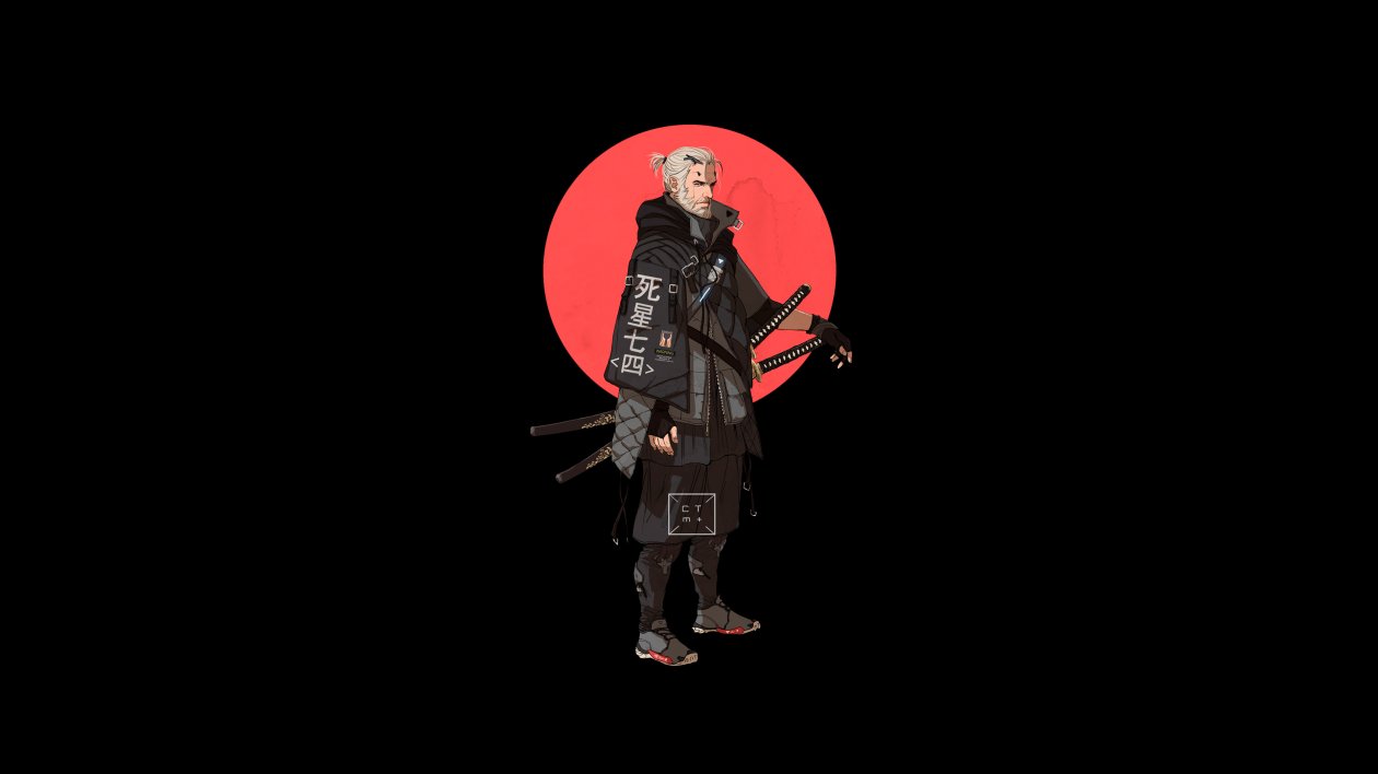 Geralt Of Rivia The Witcher 4k Minimalism