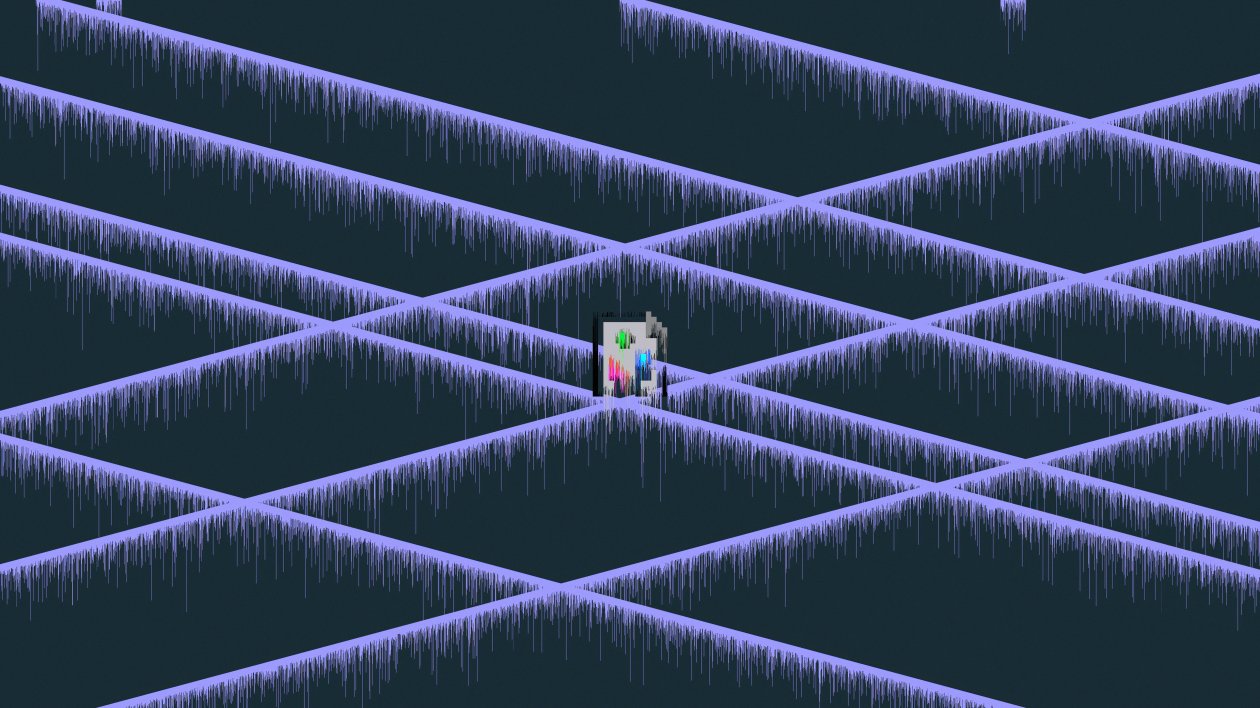 Glitch Art Material Minimal 5k