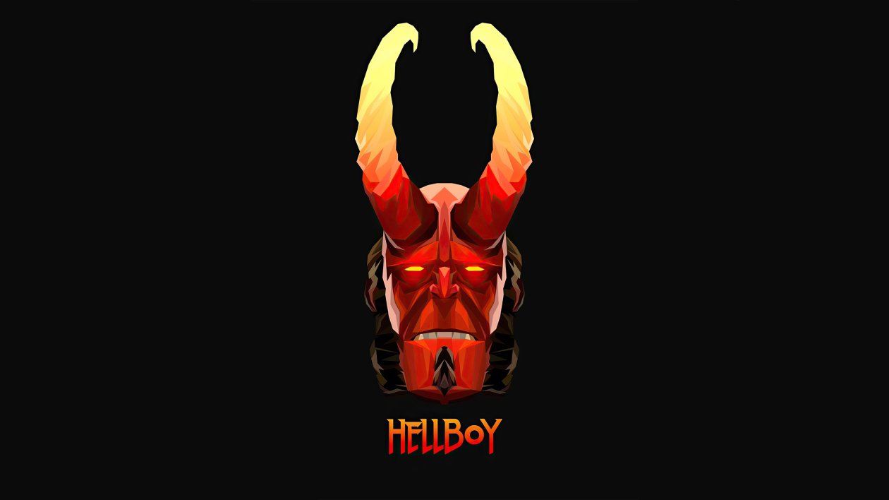 Hellboy Minimalism 4k 2020