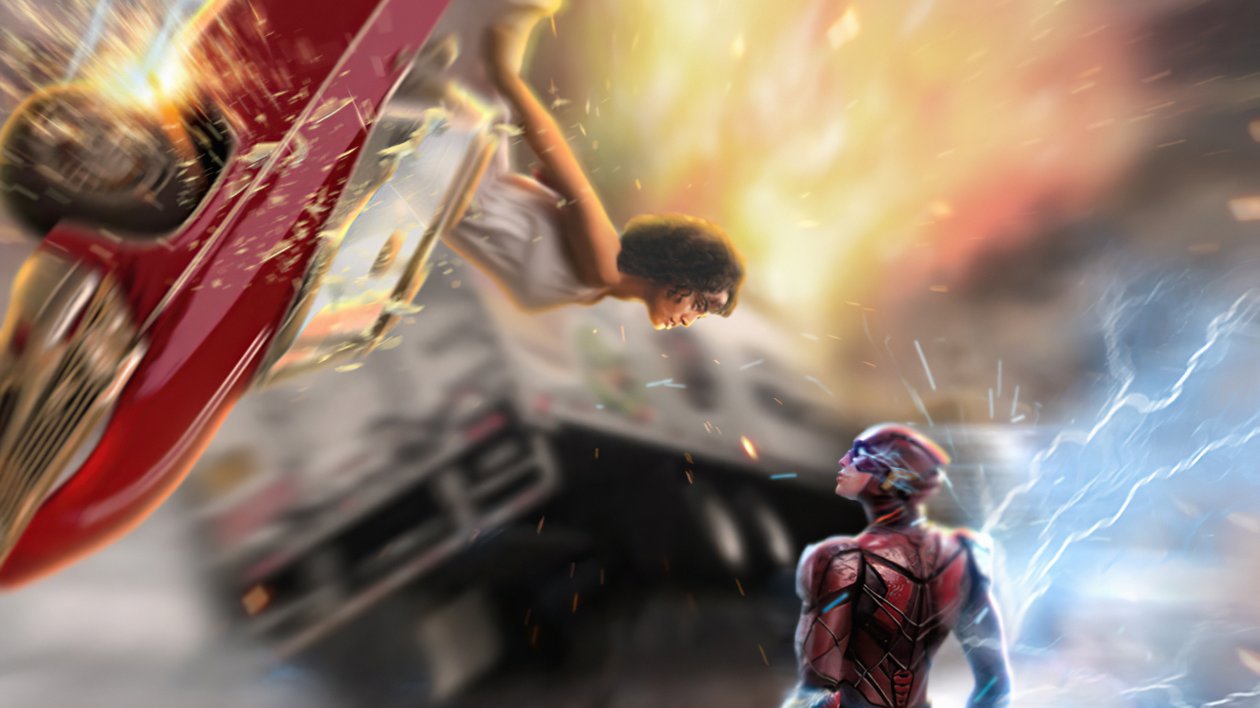 Barry Allen Saving Iris West From Accident 4k