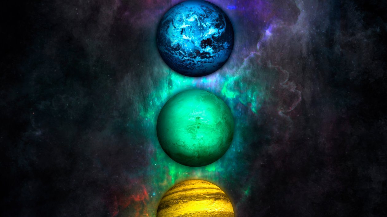 Planets Chakra 4k