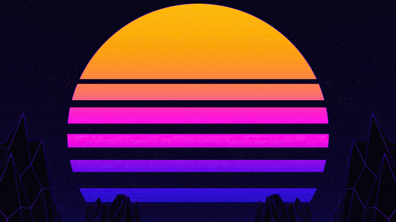 Retrowave Sun 4k