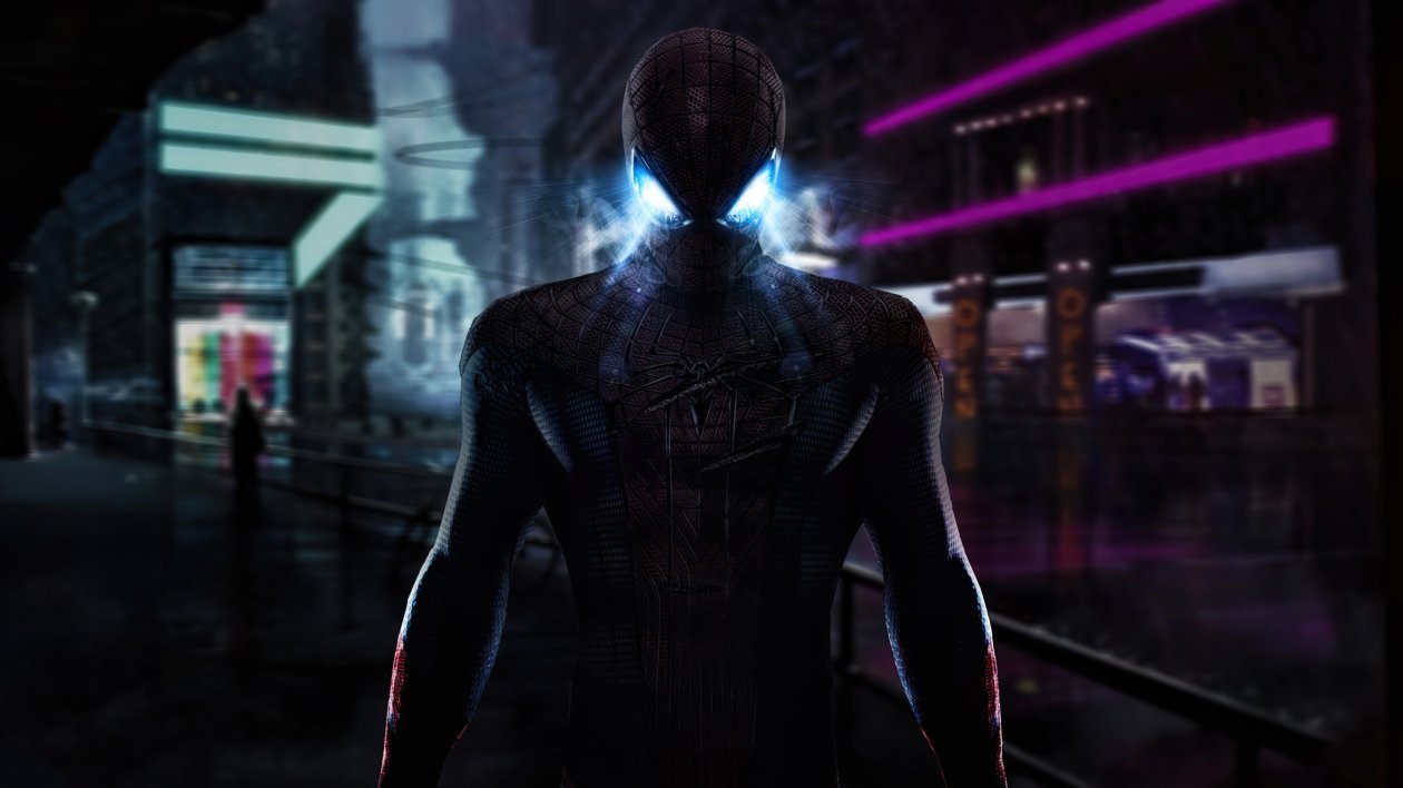 Garfield Black Edition Spiderman 4k